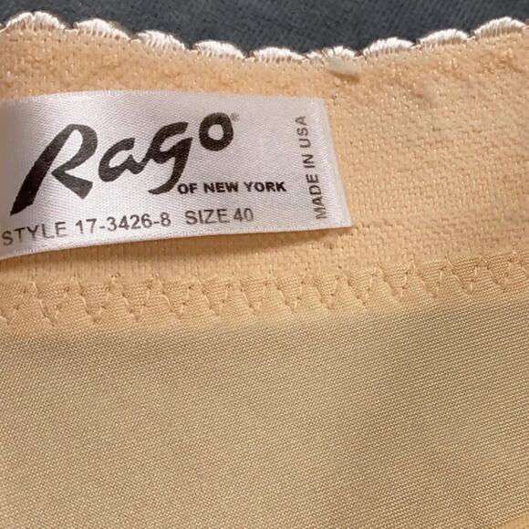 Rago Size 40 5X Style 513 High Waist Light Shaping Panty Brief Second Skin Satin - Picture 3 of 7